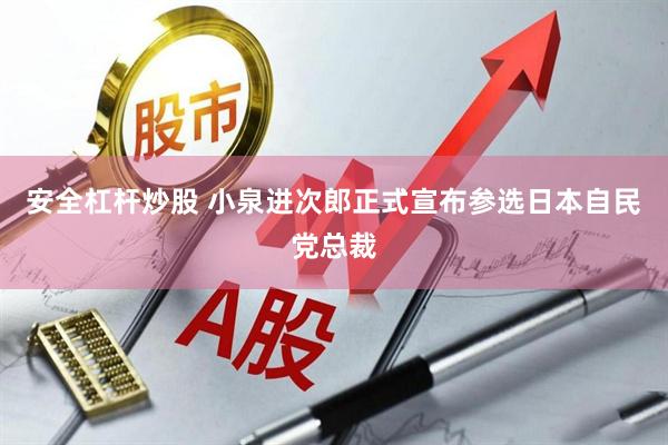 安全杠杆炒股 小泉进次郎正式宣布参选日本自民党总裁