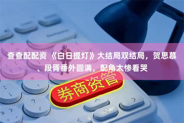 查查配配资 《白日提灯》大结局双结局，贺思慕、段胥番外圆满，配角太惨看哭